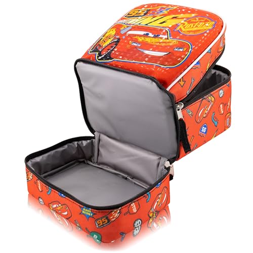 Fast Forward Disney Cars Lunch Box for Kids | Lightning McQueen Insulated Lunch Bag Lunch Box for Boys, Girls, Toddlers | Disney Cars Lightning McQueen Reusable Lunchbox - Image 3