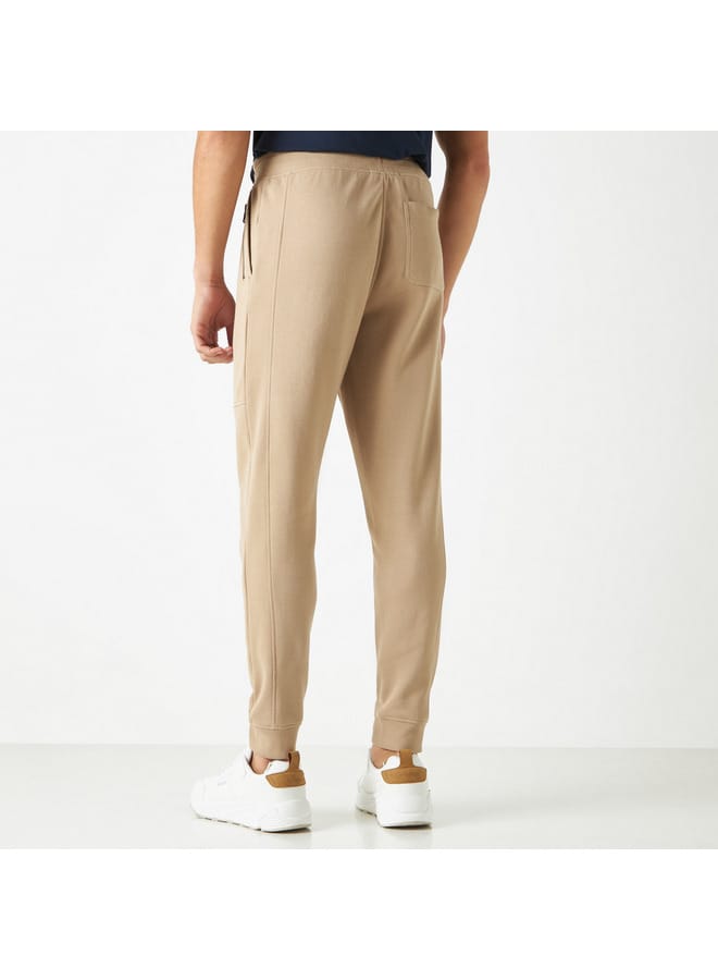 Iconic Iconic Solid Joggers with Drawstring Closure and Pockets - Image 3