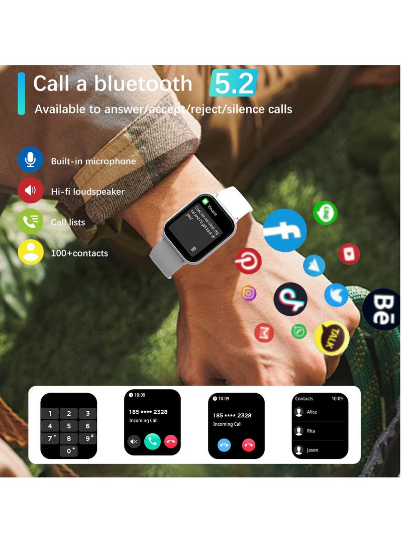 PEJE Smart Watch For Men,1.83" Display,Prayer Alerts,Arabic Support,Bluetooth Calls,1ATM Waterproof,Spo2/Hr/Sleep Tracking,123+ Sports Modes,7-Day Battery (280mah),Ios/Android. (Black)