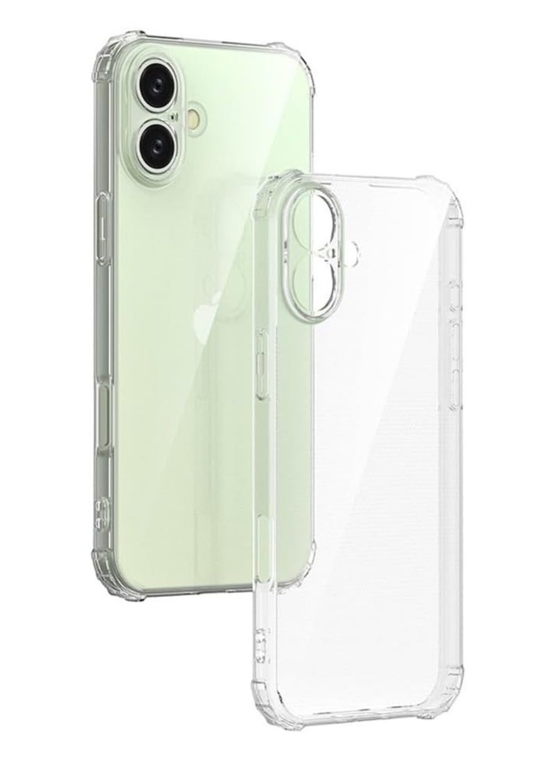 AKSESORY - iPhone 16 Plus Crystal Clear Bumper Case Cover (6.7") - Four Corners Protective Case - Transparent Soft Silicone Case - Image 1
