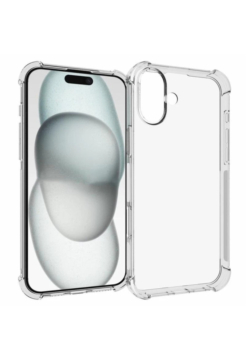 AKSESORY - iPhone 16 Plus Crystal Clear Bumper Case Cover (6.7") - Four Corners Protective Case - Transparent Soft Silicone Case - Image 1