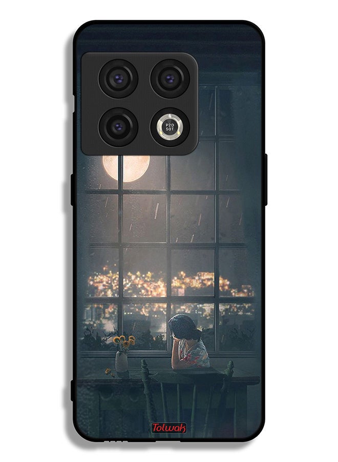 Tolwak OnePlus 10 Pro 5G Protective Case Cover Looking At Moon Art - Image 2