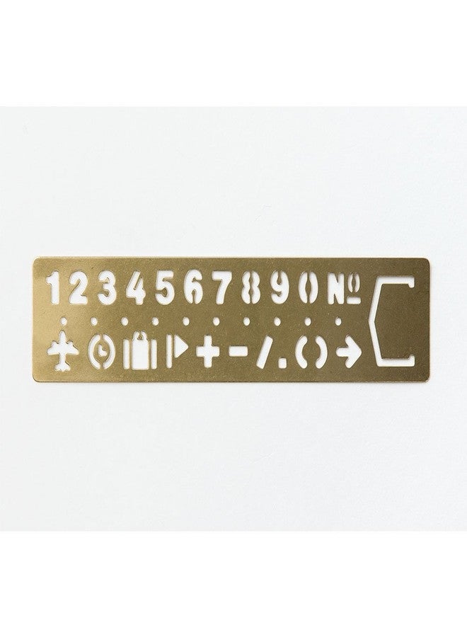 Midori Brass Template Bookmark, Number (42168006) - Image 3