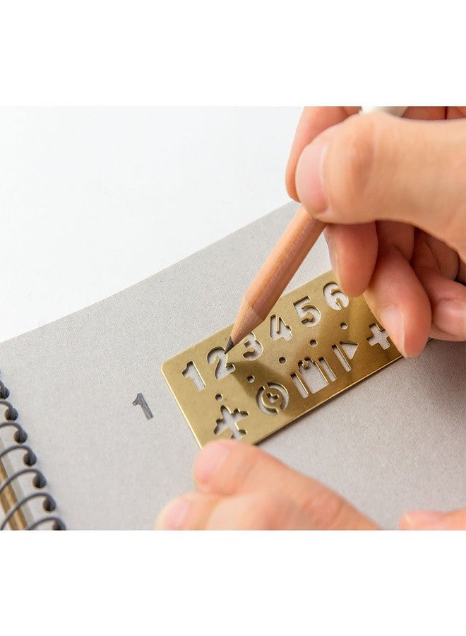 Midori Brass Template Bookmark, Number (42168006) - Image 4