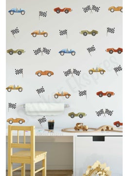 Vintage Race Cars Kids Room Car Wall Sticker Set - pzsku/Z9AB100B1DEC1A8D3DFB8Z/45/_/1725723019/9768d515-5f55-421b-b3d0-ae2e856ce821