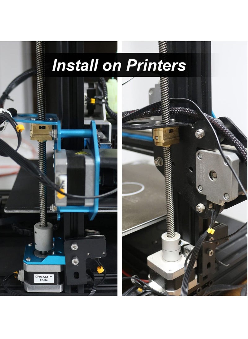 Y&D Brass Z Axis Coupler, Dual T8 Lead Screw Upgrade Oldham Coupling, for Creality Ender 3 Pro V2 CR-10 CR-10S 3D Printer Accessory Hotbed(Pack of 2) - Image 5