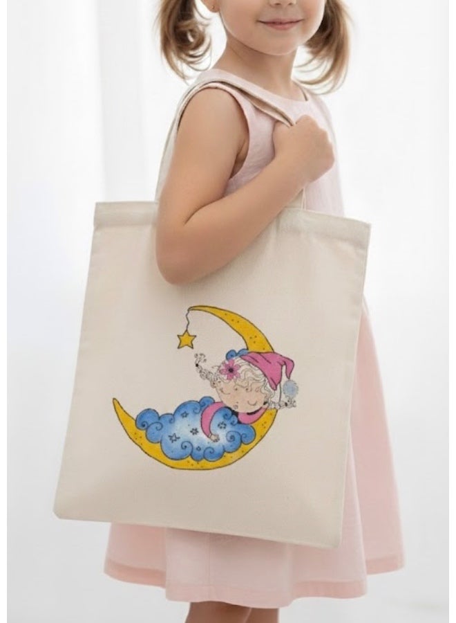 جينتيك حقيبة قماشية، حقيبة تسوق كبيرة السعة، حقيبة كتف قماشية للتنقل اليومي، حقائب للفتيات