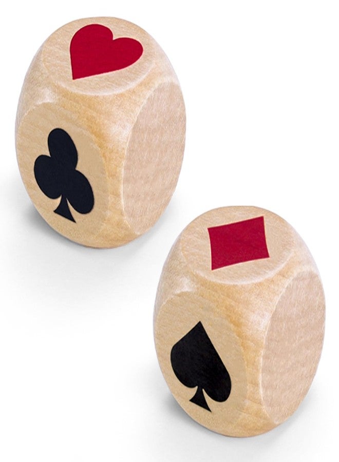 Uibyriy Trump Marker Dice Set 2PCS Wooden Euchre Cube 1.57'' - Image 1