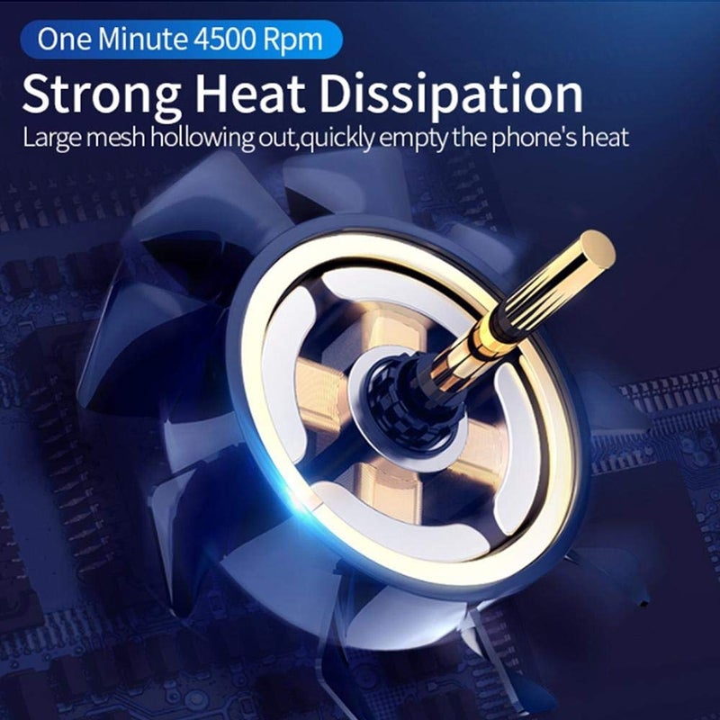 TEOYETTSF Mobile Phone Radiator Gaming Universal Phone Cooler Adjustable Portable Fan Holder Heat Sink - Image 5