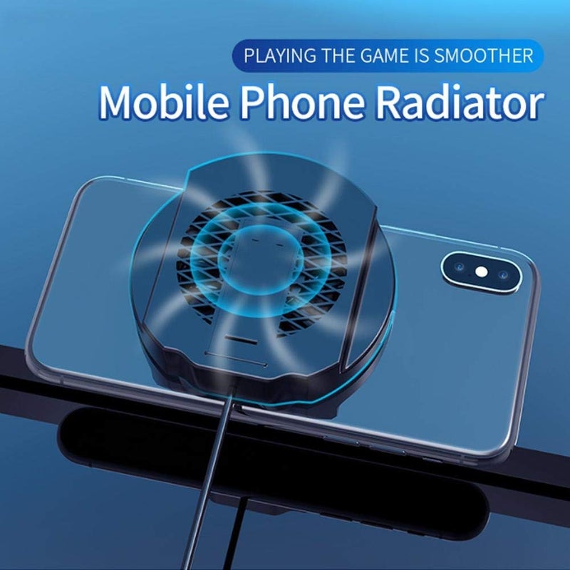 TEOYETTSF Mobile Phone Radiator Gaming Universal Phone Cooler Adjustable Portable Fan Holder Heat Sink - Image 3