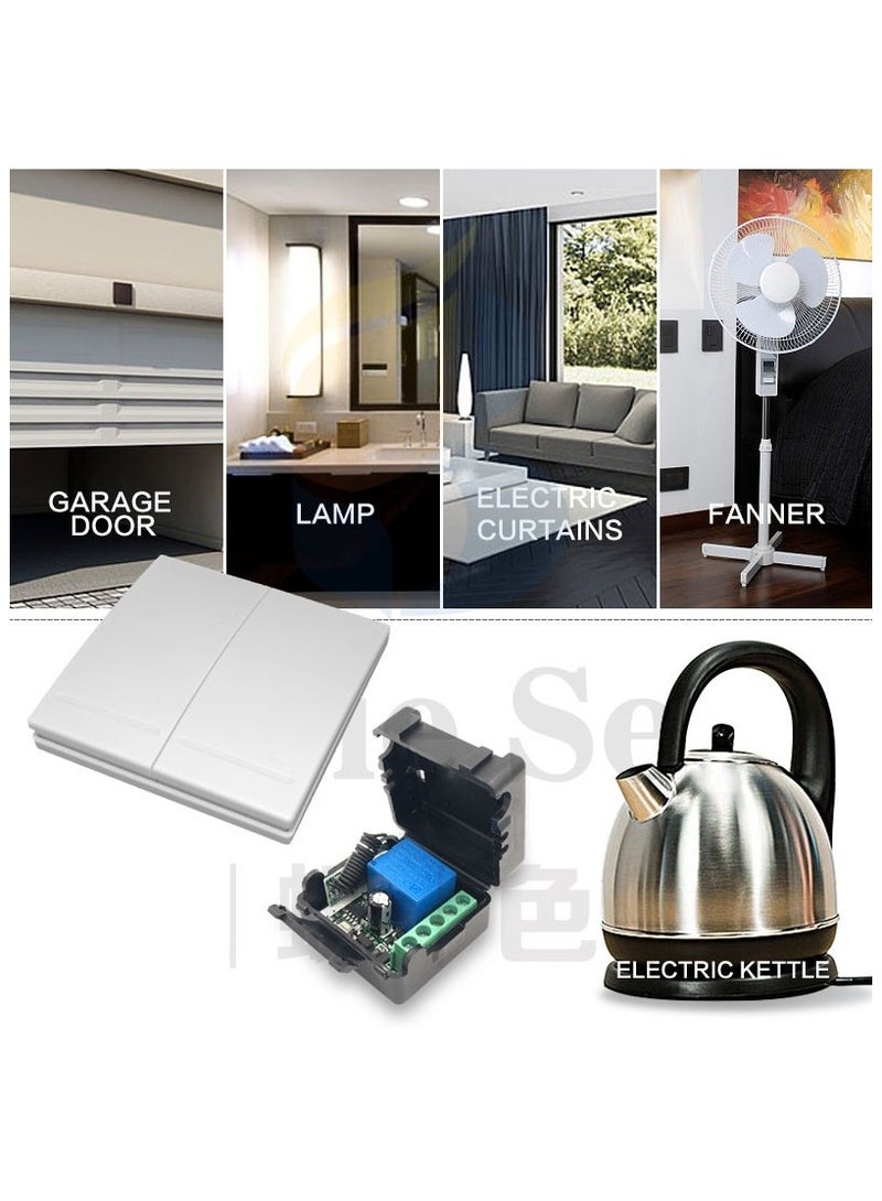 Diese Wall Panel Remote Control Switch 433MHz 12V 10A Relay ReceiverFor Bedroom Ceiling Light Lamp Bulb - Image 2