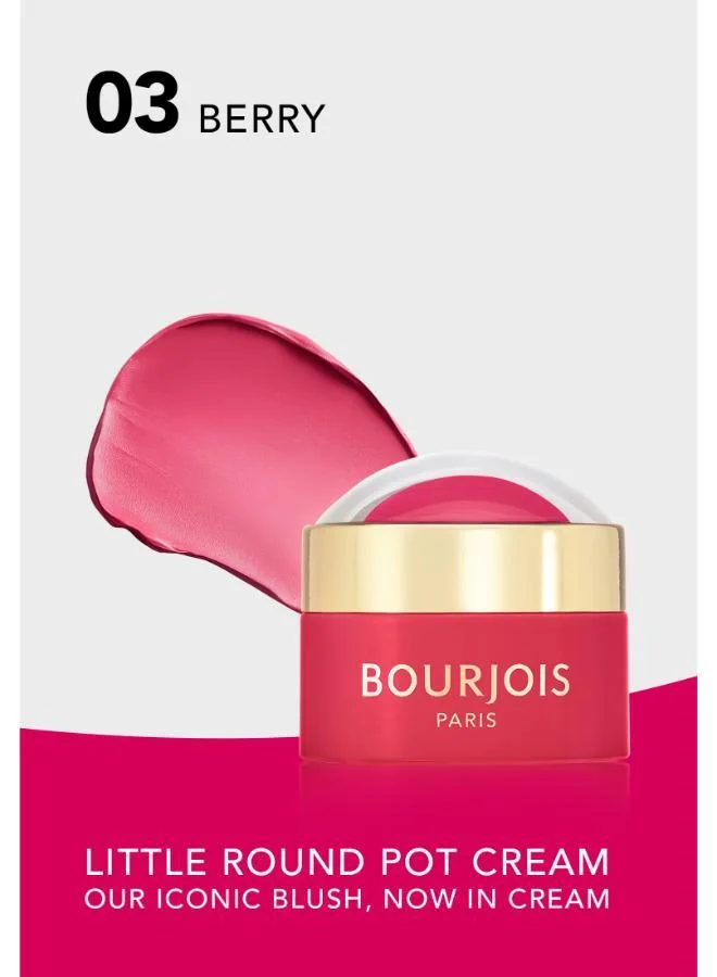 Bourjois Paris Little Round Pot Cream Blush - 04 - Sunbeam Peach, 8.5g