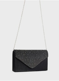 Ella Limited Edition Pleated Embellished Clutch Bag  - Image 3