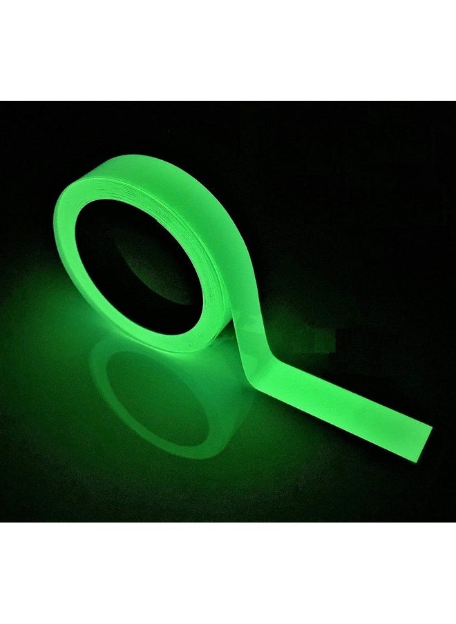 JSITON Glow In The Dark Tape 33 Ft X 0.5 Inch Luminous Photoluminescent/Luminescent Emergency Roll Safety Egress Markers Stairs Walls Steps Exit Sign. Glowing Pro Theatre Stage Floor  - Image 1