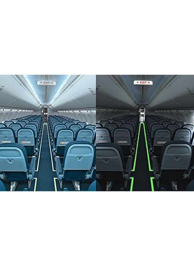 JSITON Glow In The Dark Tape 33 Ft X 0.5 Inch Luminous Photoluminescent/Luminescent Emergency Roll Safety Egress Markers Stairs Walls Steps Exit Sign. Glowing Pro Theatre Stage Floor  - Image 3