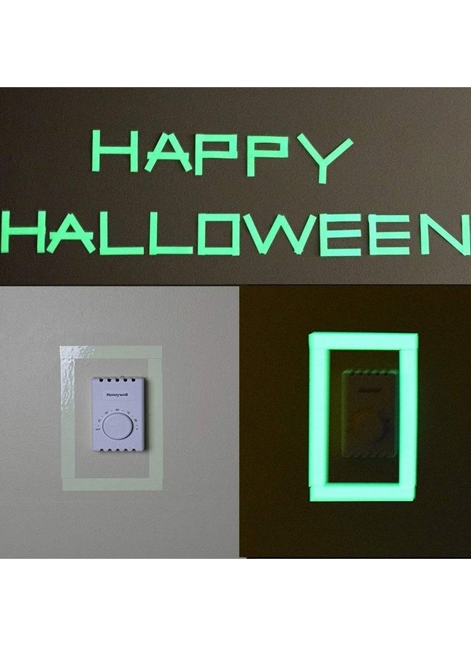 JSITON Glow In The Dark Tape 33 Ft X 0.5 Inch Luminous Photoluminescent/Luminescent Emergency Roll Safety Egress Markers Stairs Walls Steps Exit Sign. Glowing Pro Theatre Stage Floor  - Image 4