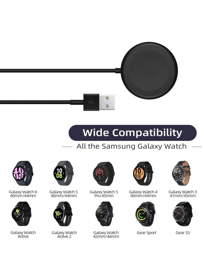 Bukela Magnetic Wireless Charger Dock Compatible with Galaxy Watch 7/6/6 Classic/5/5 pro/4/3/Active2/1,Portable Charging Dock for Samsung Galaxy Watch,3.3ft - Image 5