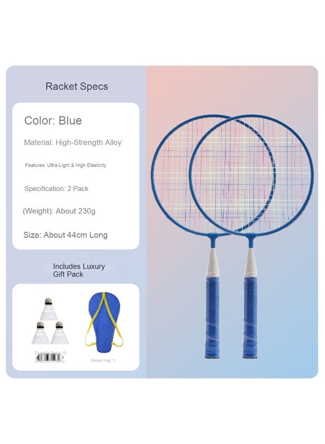 Generic Ultra-Lightweight Badminton Racket Set for Home Use - Perfect Choice for Beginners and Couples