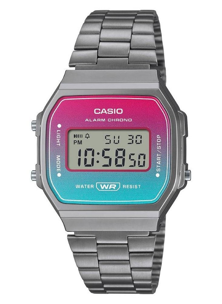 CASIO Casio Vintage Water Resistant Digital Stainless Steel - A168WERB-2ADF - 36mm 