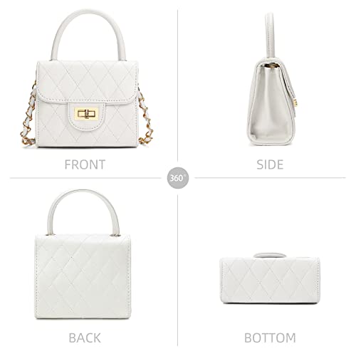 Qiuhome Toddler Purse Little Girl Purse Childrens Purses Little Girls Handbag (White) - Image 2