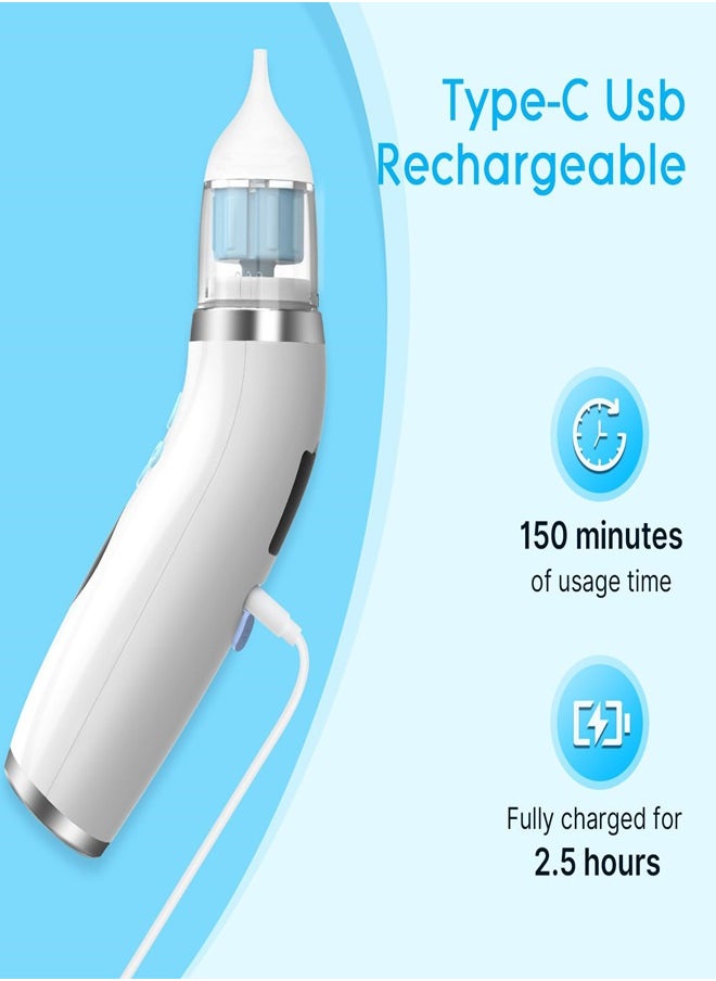 Osowake - Electric Nasal Aspirator for Toddler with 5 Levels, Automatic Baby Nose Sucker with 3 Tips, Self-Cleaning, Music and Light Function - Image 1