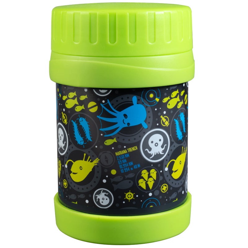 SCS Direct Octonauts Stainless Steel Insulated Lunch 13 oz Jar for Kids - Large Leak-Proof Storage Container for Hot & Cold Food  Soups  Liquids - BPA Free - Fits Most Lunch Boxes and Bags - Lime - Image 1