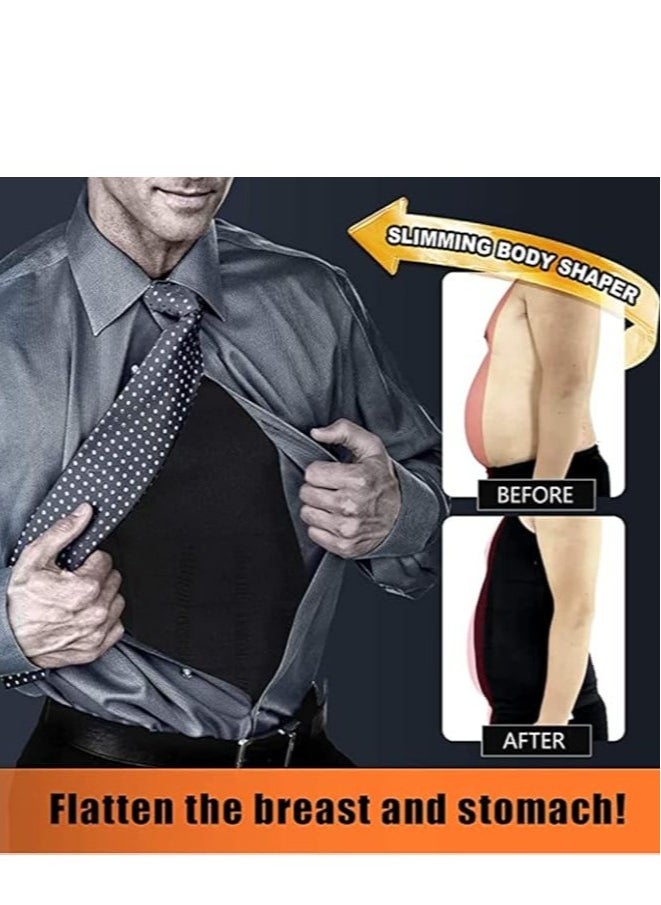 Generic - Men's Slimming Body Shaper, Waist Trimmer, Stomach Slimming Tummy Control Undershirt, Body Shaper for Fitness and Workout - Image 1