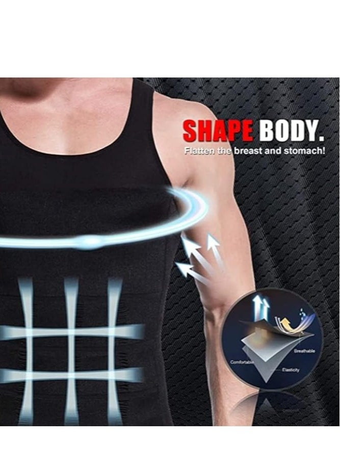 Generic - Men's Slimming Body Shaper, Waist Trimmer, Stomach Slimming Tummy Control Undershirt, Body Shaper for Fitness and Workout - Image 1