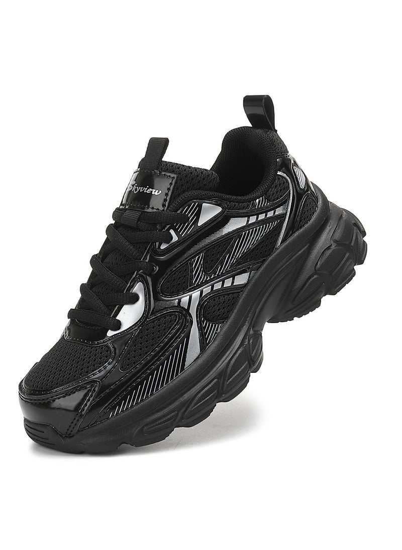 Sky View Boys and Girls Shoes Tennis Running Shoes Lace-up Unisex Kids Sneakers Lightweight Breathable Walking Shoes Matte Fashion Sports Shoes For Children's - Image 2