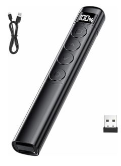 Generic Wireless Presenter With Laser Pointer Pen Black Presentation Clicker with Red Laser  - Image 1