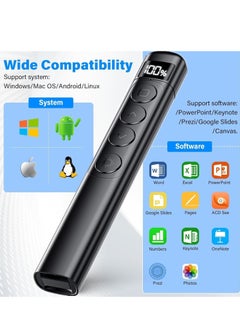Generic Wireless Presenter With Laser Pointer Pen Black Presentation Clicker with Red Laser  - Image 4
