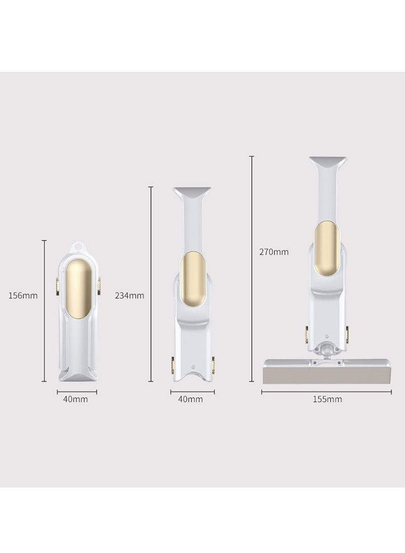 SYOSI Sponge Mop with 2 Heads, Portable, Foldable Mini Mop for Small Spaces, Ideal for Kitchen, Bathroom, Living Room, Car Cleaning, Includes 1 Squeeze Handle - Image 3