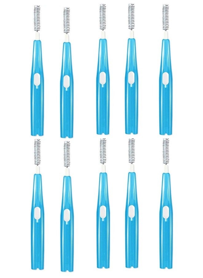 10 Pieces Interdental Brushes Braces Toothbrush Betweens Angle Alternative Brushes Flossing Head Oral Dental Tooth Brush Interdental Cleaners for Tooth Cleaning