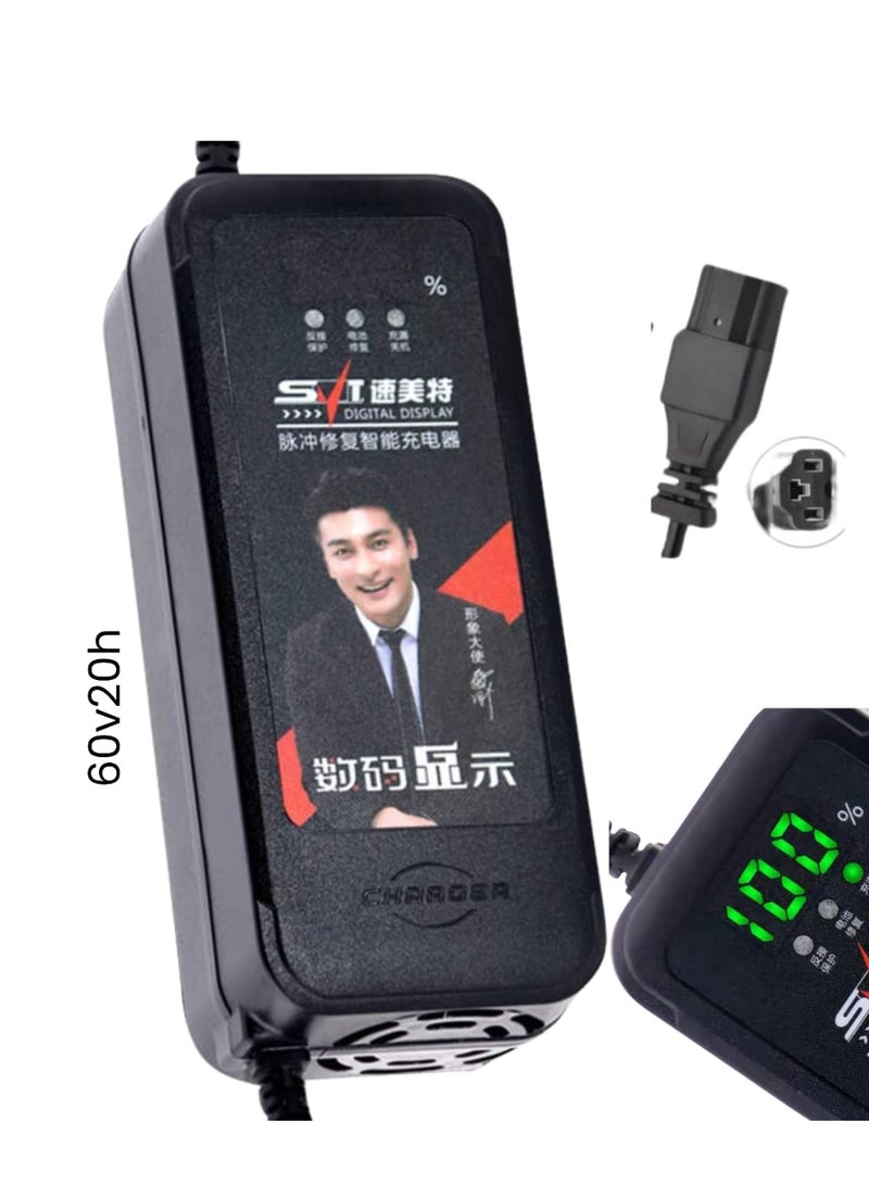SCOOTER BATTERY GHARGER 60VOLT - 20AH - Image 1