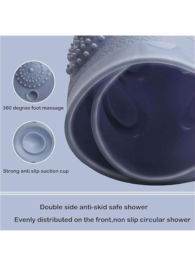TRASSLE Bath Tub Shower Mat 50 x 80CM Non-Slip and Extra Large, Bathtub Mat with Suction Cups, Machine Washable Bathroom Mats with Drain Holes  - Image 2
