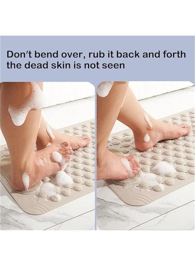 TRASSLE Bath Tub Shower Mat 50 x 80CM Non-Slip and Extra Large, Bathtub Mat with Suction Cups, Machine Washable Bathroom Mats with Drain Holes  - Image 4