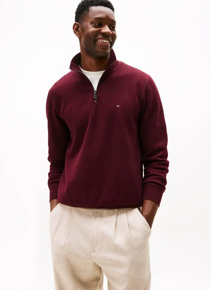 TOMMY HILFIGER Casual Half Zip Sweatshirt