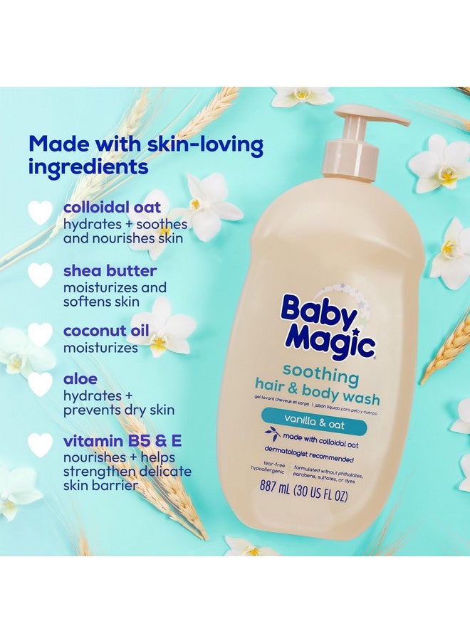 Baby Magic - Soothing Hair & Body Wash Vanilla & Oat 30 Fl Oz - Image 1