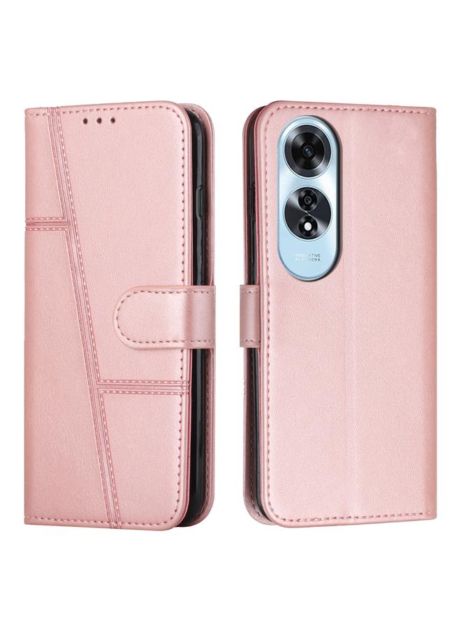S-TOP Case For OPPO A60 4G Stitching Calf Texture Buckle Leather Phone Case - Image 1