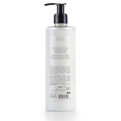 Prija Protective Hair Conditioner with Green Walnut Extract (12.84 fl oz) - For all Hair Types - Vegan Friendly - Dermatologically Tested - Made with 100% Recycled Bottle - Image 3