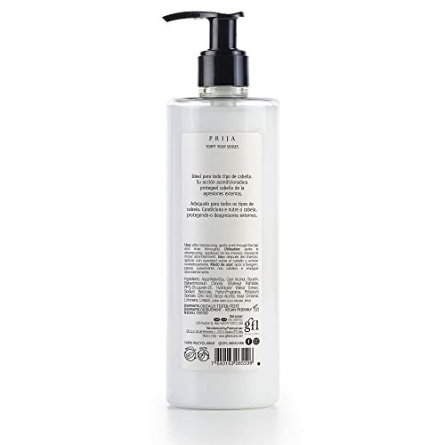 Prija Protective Hair Conditioner with Green Walnut Extract (12.84 fl oz) - For all Hair Types - Vegan Friendly - Dermatologically Tested - Made with 100% Recycled Bottle - Image 2