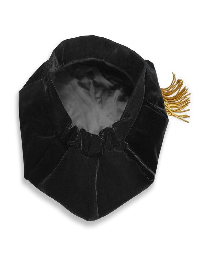 Endea Graduation تاج التخرج الفاخر من إنديا، بثمانية جوانب وخيوط ذهبية، زي أكاديمي للجنسين - Image 2