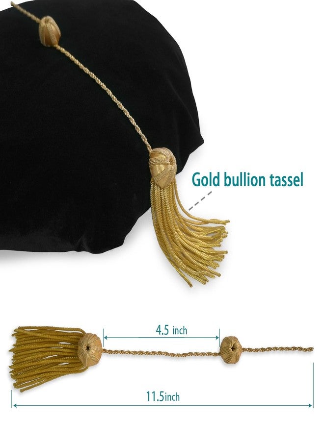 Endea Graduation تاج التخرج الفاخر من إنديا، بثمانية جوانب وخيوط ذهبية، زي أكاديمي للجنسين - Image 4