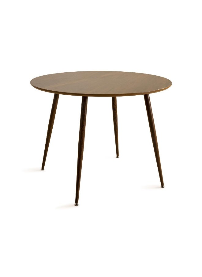 Pan Home Ketin 4 Seater Dining Table Round - Walnut  - Image 5
