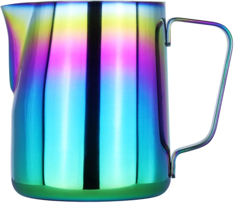 Milk Frothing Pitcher - WeHome Stainless Steel Coffee Milk Frothing Pitcher Creamer Frothing Cup for Espresso Cappuccino Latte Maker,12 oz/350ML