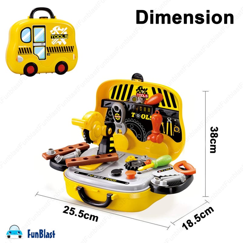 FunBlast Tool Set Toys for Kids, (Set of 31 Pcs) Pretend Playset, Role Play Engineer Workshop Tool Kit-Multicolor - Image 2