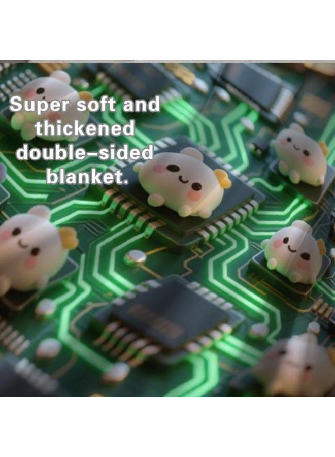 general Baby and children's cartoon flannel thin blanket (warm and comfortable, suitable for sleep, game use) 70cm*100cm - Image 4