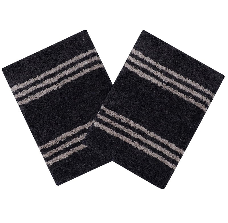 AAZEEM Absorbent Door Mat for Indoor Entrancex Non Slip Mat for Front Door Entryway, Soft Cotton Home. Hotel Balcony Floor Carpet, Floor Mats for Home, KitchenFloor Door Mat |- Pack of 2 |35 X 55 Cm | - Image 1