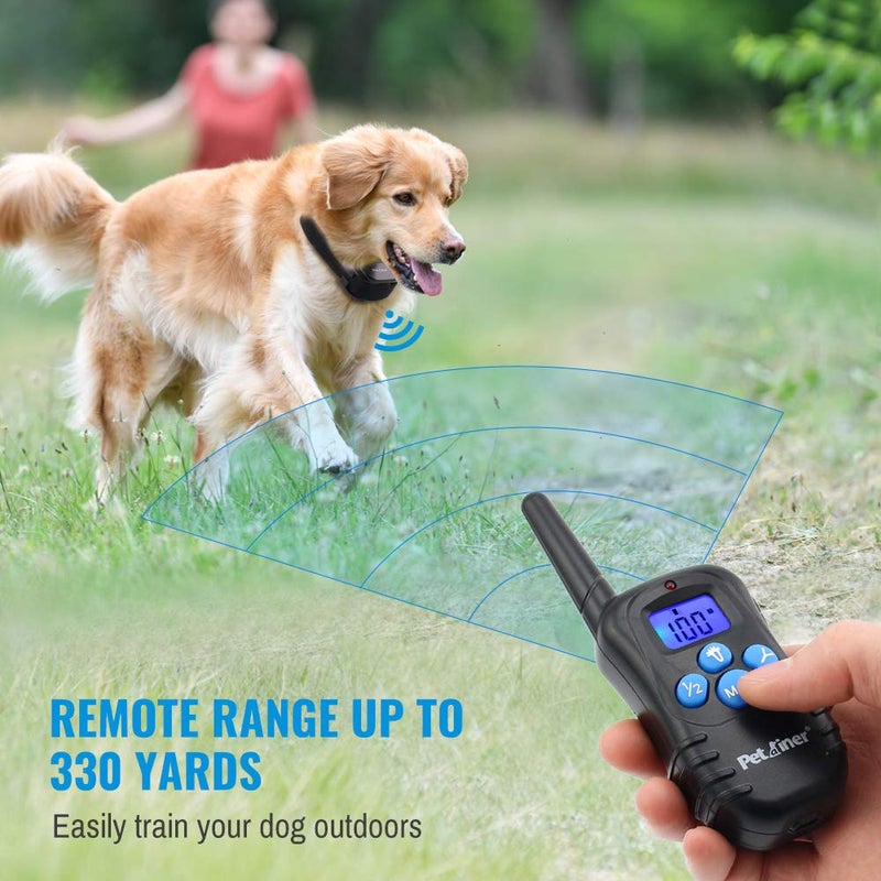 Petrainer PET998DRB1 Dog Training Collar Rechargeable and Rainproof 330 yd Remote Dog Training Collar with Beep, Vibra and Static Electronic Collar - Image 2