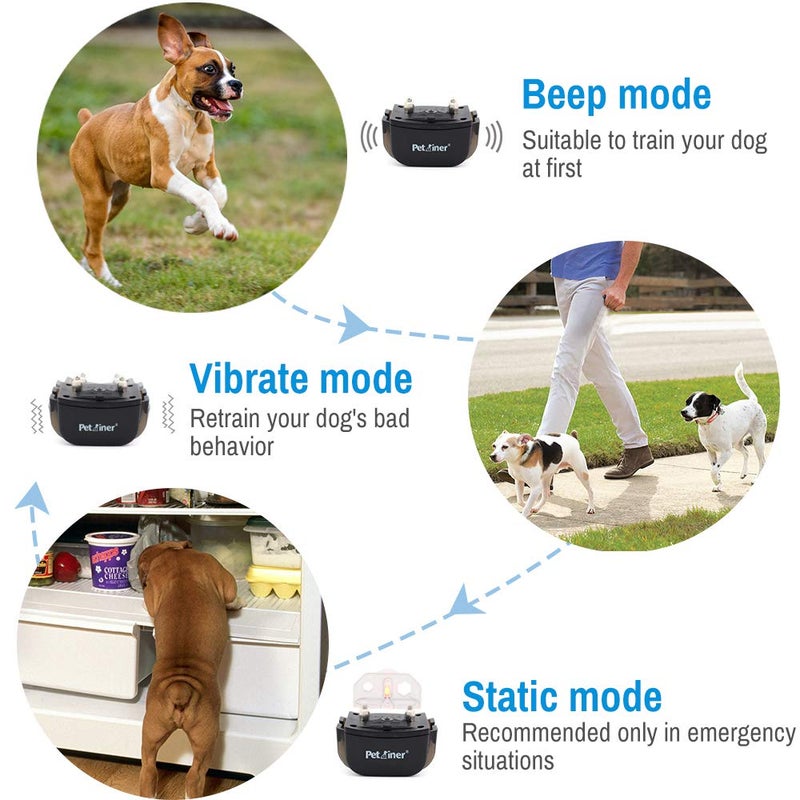 Petrainer PET998DRB1 Dog Training Collar Rechargeable and Rainproof 330 yd Remote Dog Training Collar with Beep, Vibra and Static Electronic Collar - Image 3